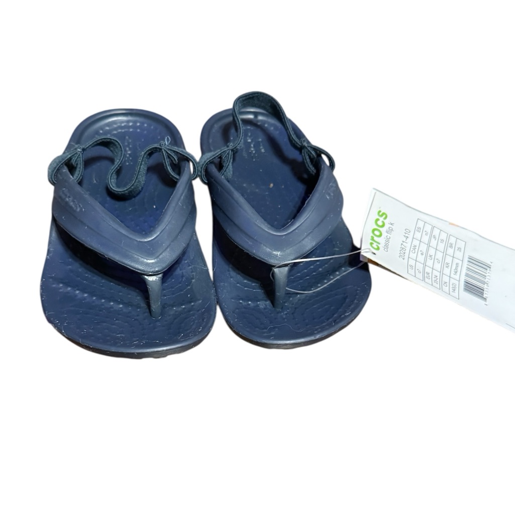 Crocs Flip Flop Sandals Brand New Size C7 Blue